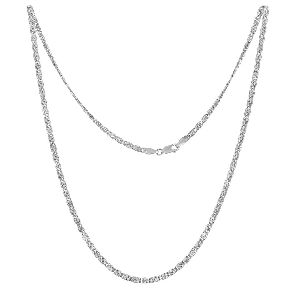 Stříbrný náhrdelník Valentino s broušenými očky - 2,8 mm varianta 55 cm