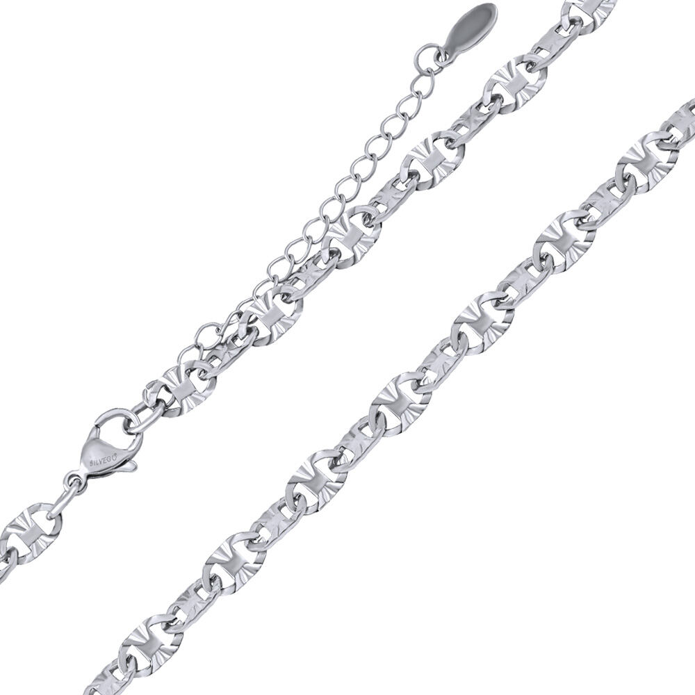 Náhrdelník Valentino z chirurgické oceli s diamantovým výbrusem - 5,5 mm NEW varianta 40 cm