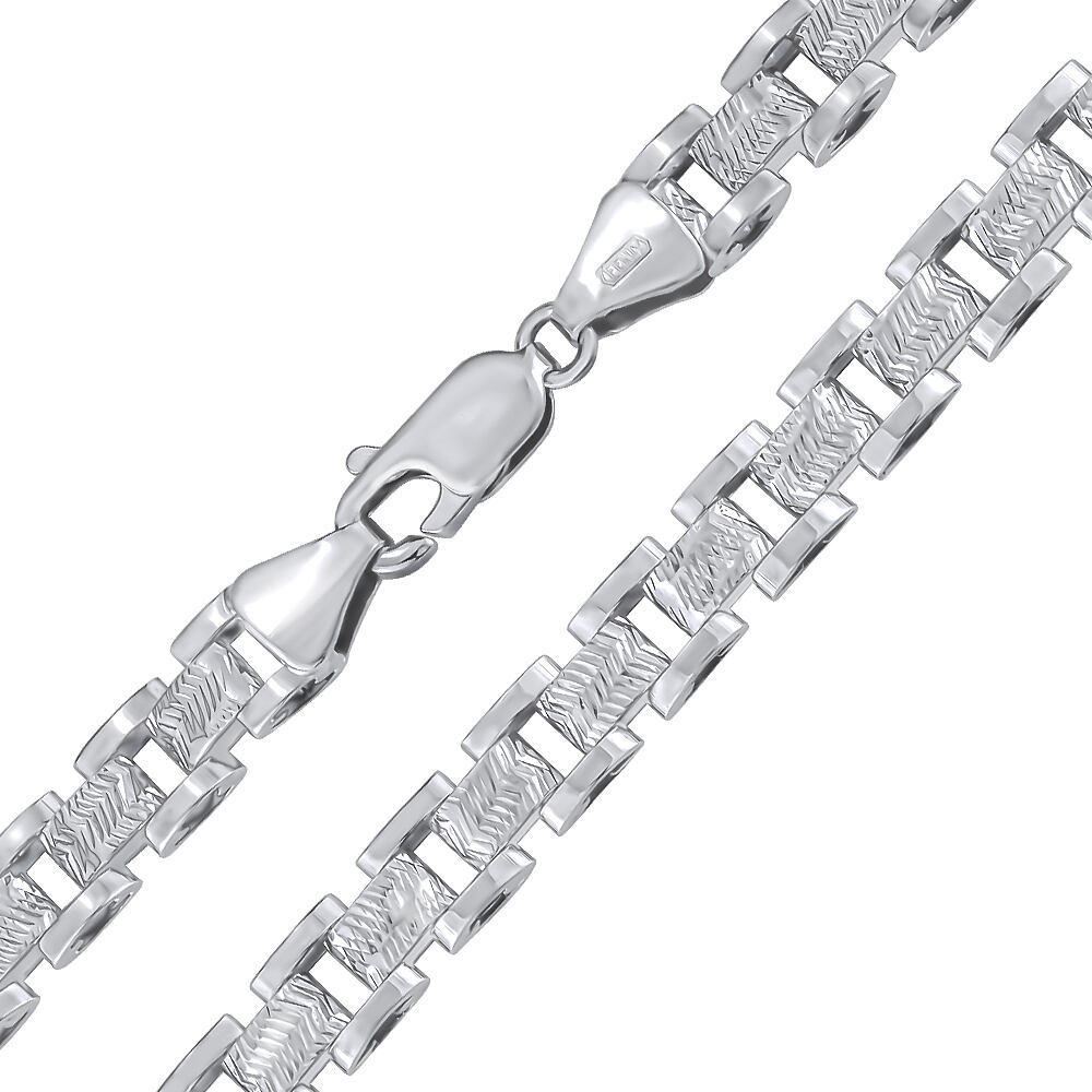 SILVEGO Stříbrný náhrdelník Bischof s diamantovým výbrusem - 5,5 mm FNNS1046NS
