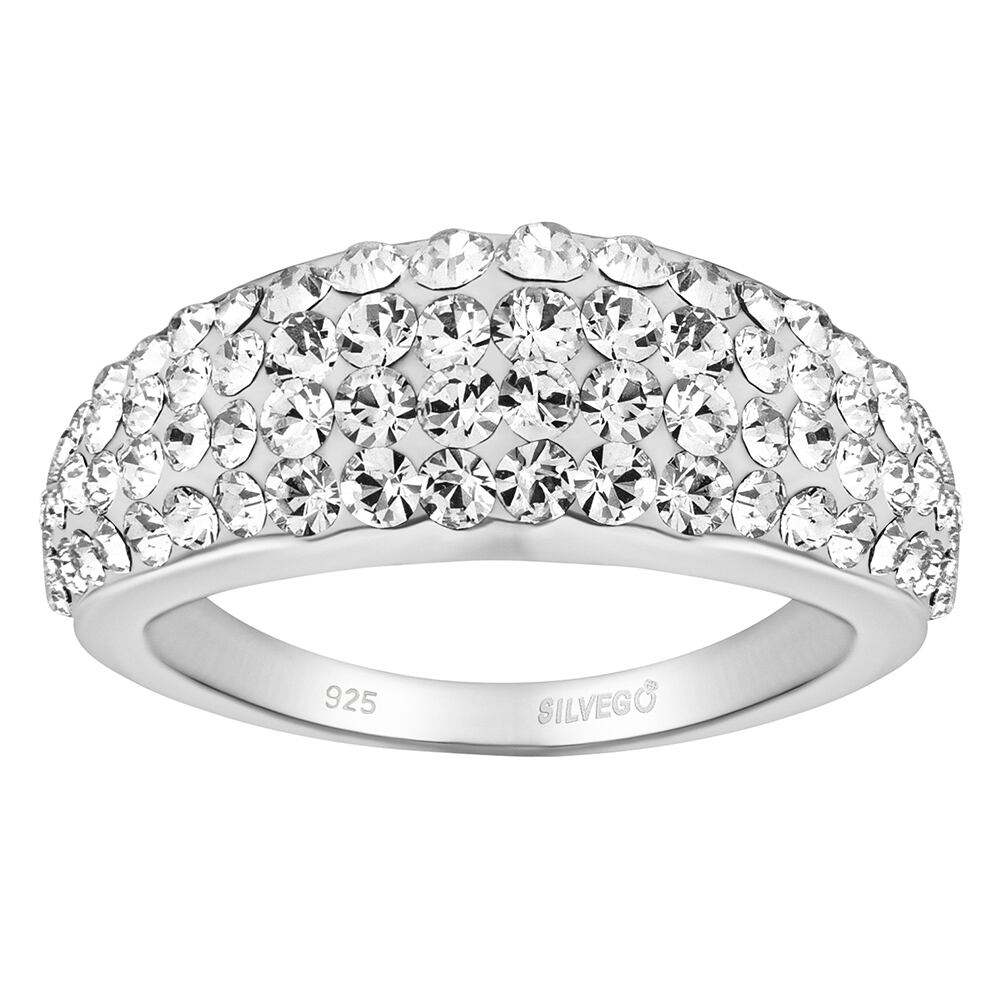 Silvego Strieborný prsteň Glistera s Brilliance Zirconia SILVEGOB26021RSW