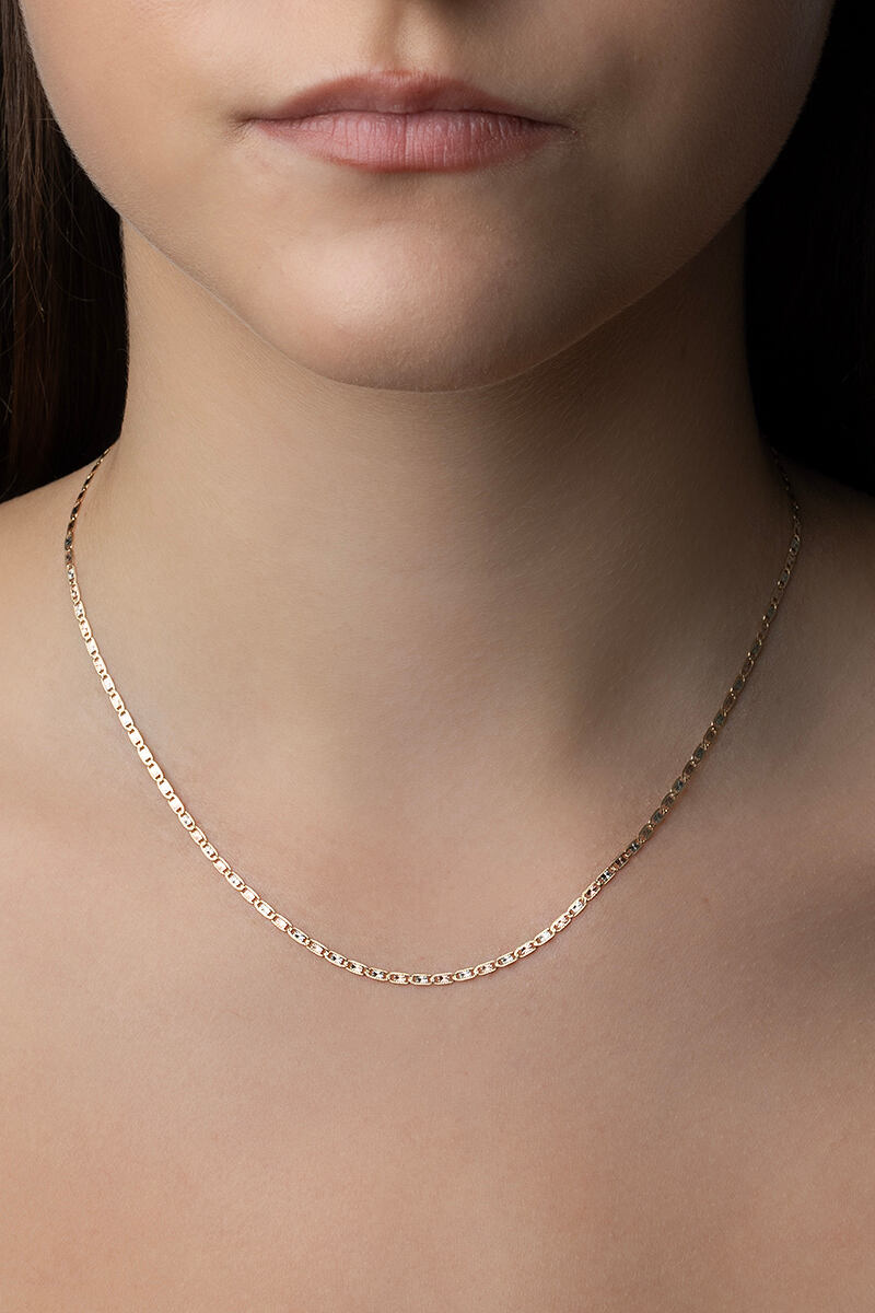 Zlatý náhrdelník Lunaria ze žlutého, bílého a růžového zlata - 1,9 mm varianta 50 cm