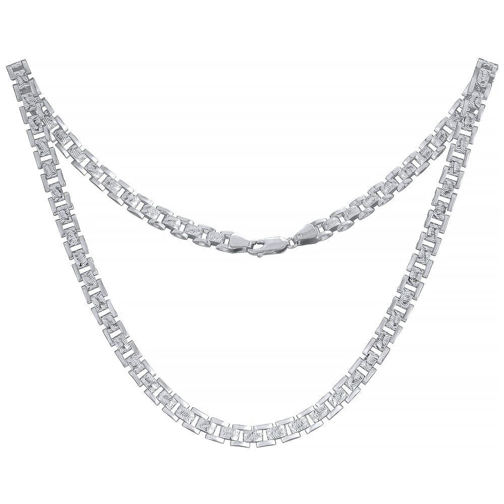 Stříbrný náhrdelník Bischof s diamantovým výbrusem - 5,5 mm varianta 42 cm