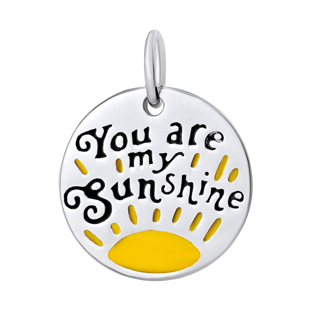 Stříbrný přívěsek You are my sunshine