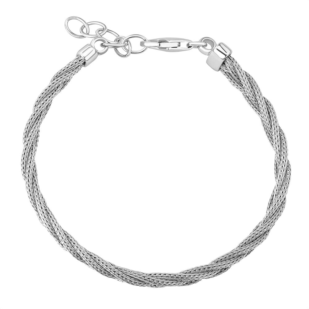 Stříbrný náramek Braid pletený 5,5 mm