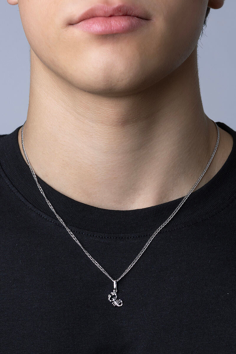 Zlatý přívěsek znamení zvěrokruhu Štír z bílého 14kt zlata