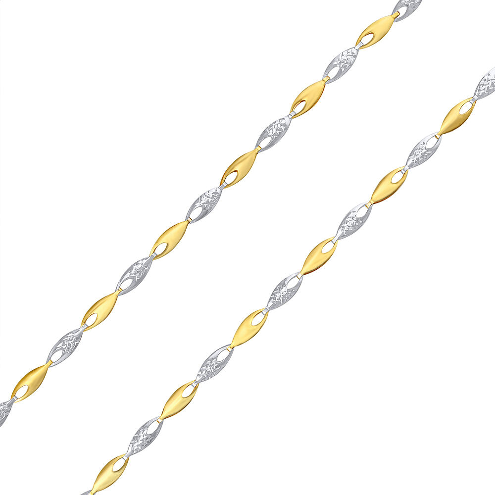 Silvego Zlatý náhrdelník Zaria zo žltého a bieleho zlata - 3 mm FNN1682NGYW