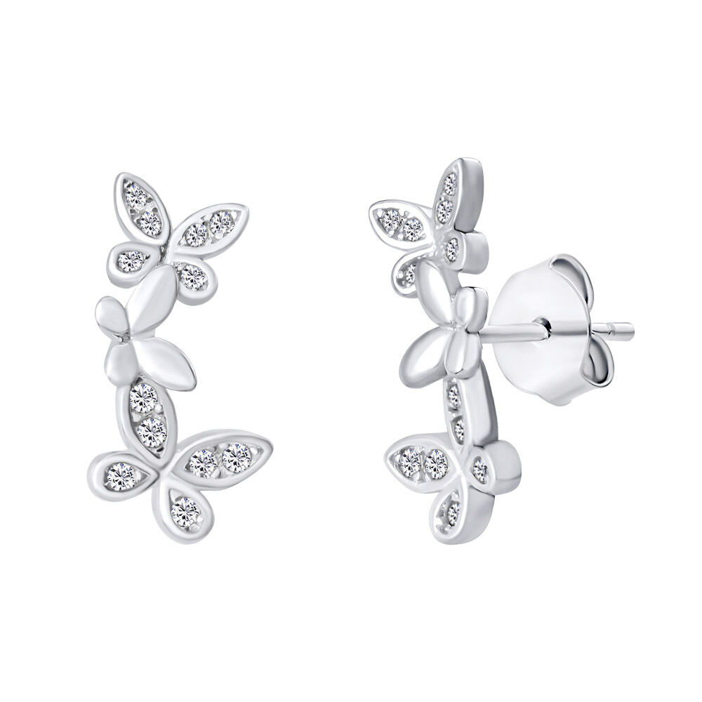 SILVEGO Stříbrné náušnice pecky Callisto s Brilliance Zirconia ADDE13164ES