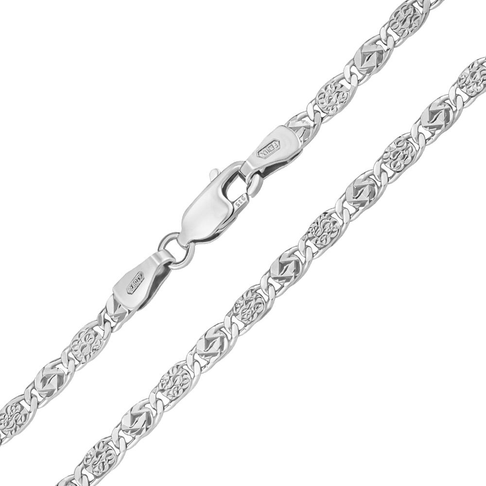 SILVEGO Stříbrný náhrdelník Valentino s broušenými očky - 2,8 mm FNNS1010NS