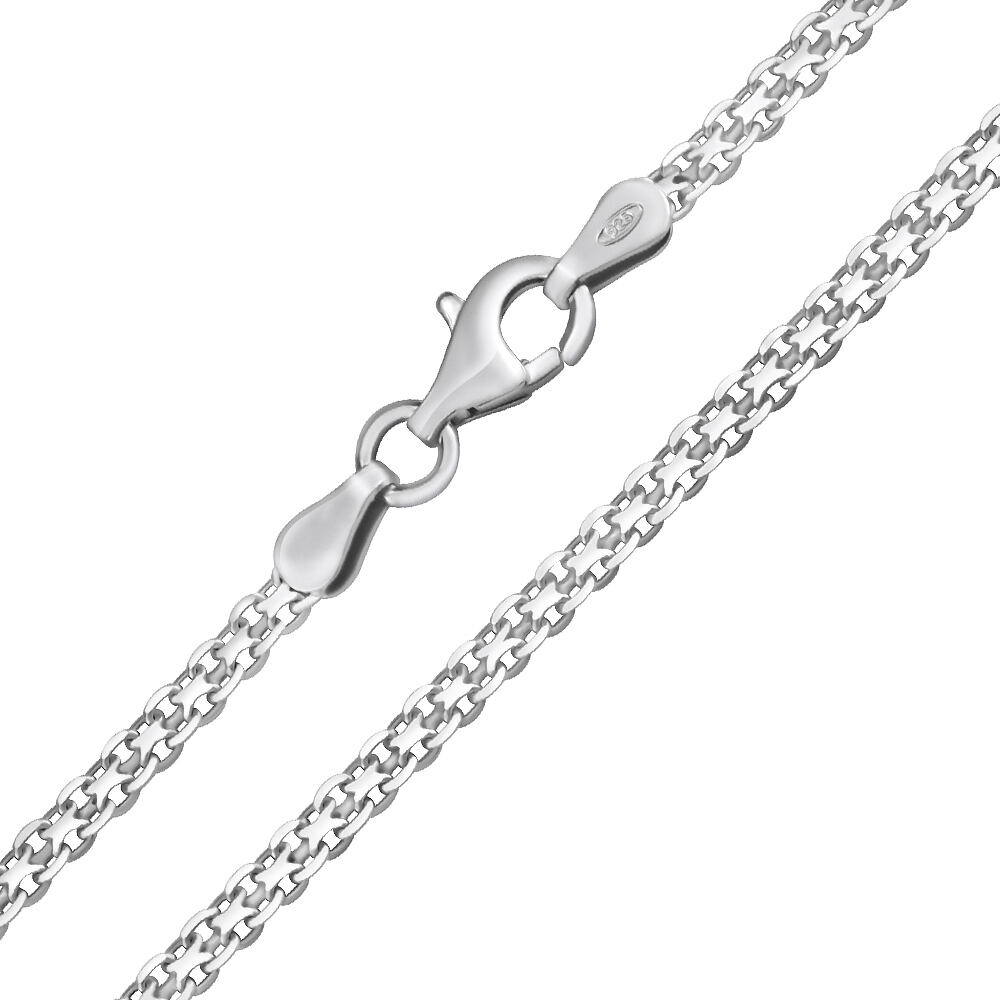 Stříbrný řetízek Bismark - 2,4 mm varianta 45cm