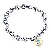 Damen Armband aus Edelstahl mit Kristall Herz Aurore Boreale 14 mm von Swarovski® 