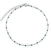 Damen Armband aus Edelstahl Nathalia – dunkelgrün