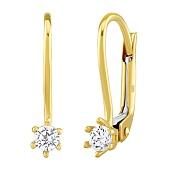 Goldohrringe Taisia aus Gelbgold 585 mit Brilliance Zirconia