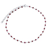 Silberarmband mit echtem Granat Arika