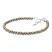 Damen-Armband mit echtem Pyrit Tabby aus Silber 925