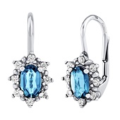 Topas Ohrringe Lina mit Brilliance Zirconia