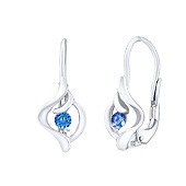 Silberohrringe mit Swarovski-Zirconia