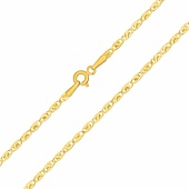 Zlatý řetízek Valentino ze žlutého zlata s mírně broušenými očky - 2 mm