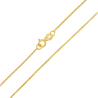 Zlatý řetízek Box ze žlutého zlata - 0,8 mm