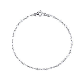 Damen Armband aus 925 Silber Coffee bean - 2 mm