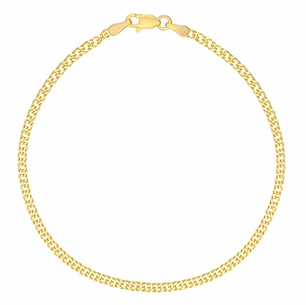 Zlatý náramek Double Rombo ze žlutého zlata - 2,2 mm