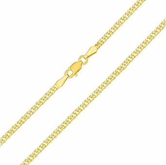 Zlatý řetízek Double Rombo ze žlutého zlata - 2,2 mm