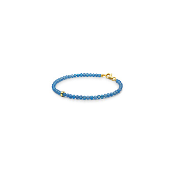 Achat Armband Moonlight aus 925 Silber vergoldet mit Gelbgold