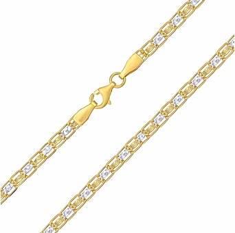 Zlatý náhrdelník Nilnix ze žlutého a bílého zlata - 3,5 mm