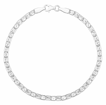 Zlatý náramek Nilnix z bílého zlata - 3,5 mm