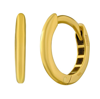 Kleine Creolen aus 585 Gold Nyx 12mm