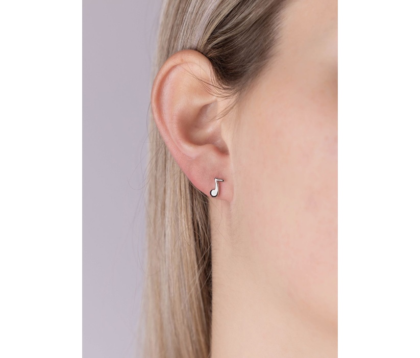 Ohrstecker Musik Noten aus Silber 925 Chopin