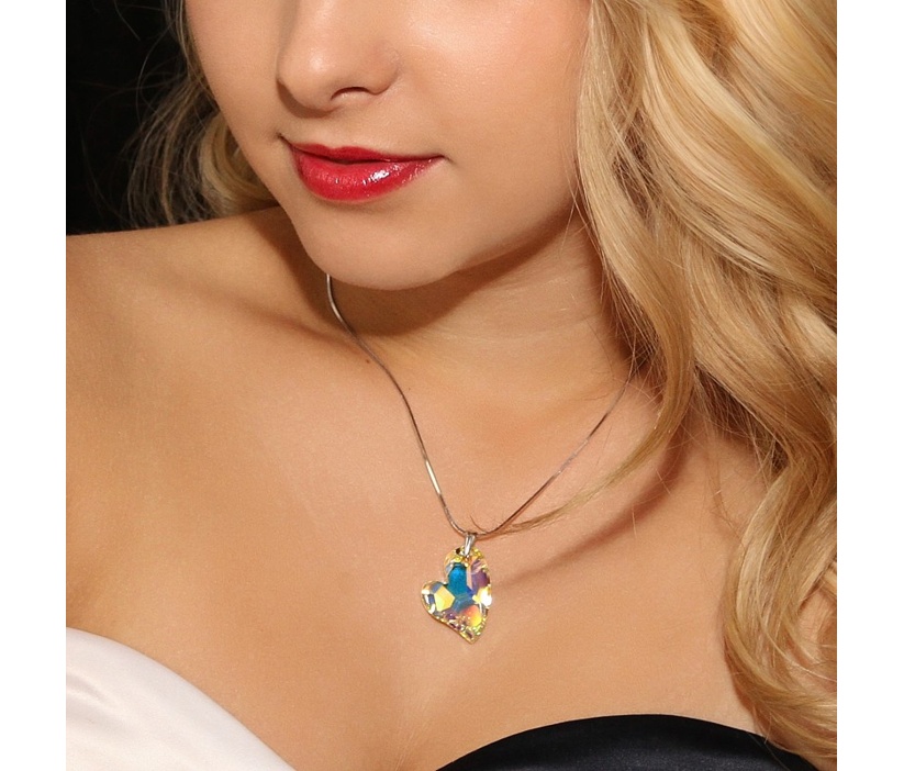 Strieborný prívesok Srdce Devoted 2 U 27mm Crystal AB so Swarovski® Crystals