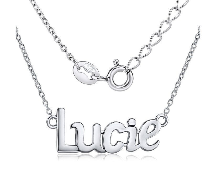 Stříbrný řetízek se jménem LUCIE