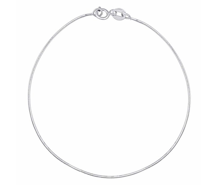 Zlatý náramek hádek z bílého zlata - 0,8 mm