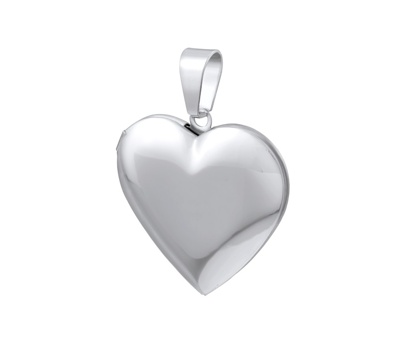 Medaillon Herz zum Öffnen aus Edelstahl