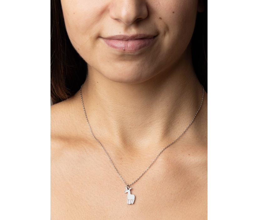 Halskette aus Silber 925 mit Giraffe Alex