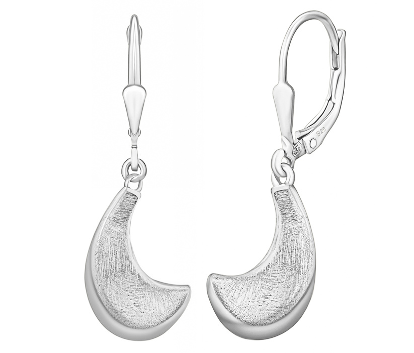 Halbmond Ohrringe aus Silber 925 Selene
