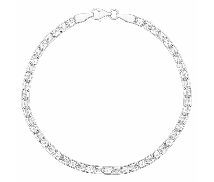 Zlatý náramek Nilnix z bílého zlata - 3,5 mm
