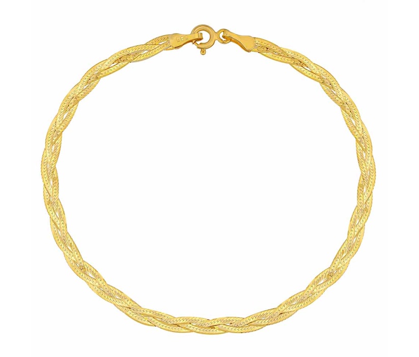 Zlatý náramek Meliora ze žlutého zlata – 3 mm