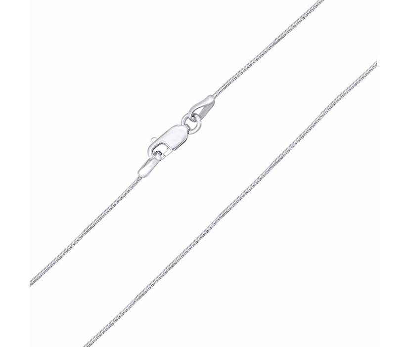 Zlatý řetízek hádek z bílého zlata - 0,8 mm