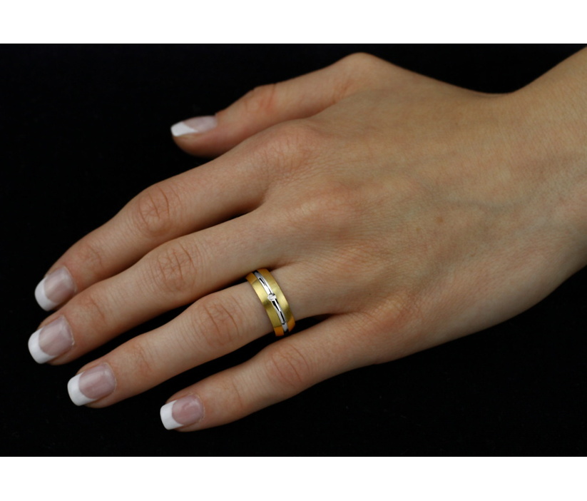 Snubní prsten z chirurgické oceli pro ženy VERNON