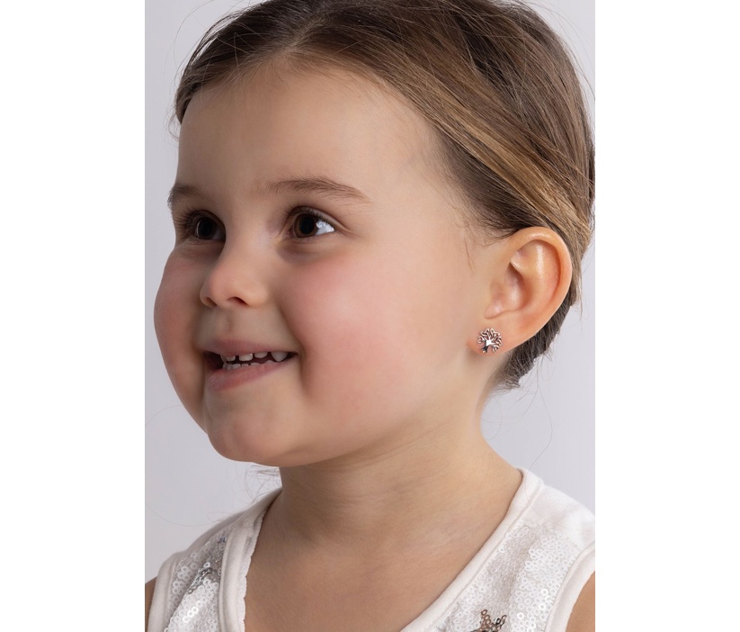 Ohrstecker aus Silber 925 Baum des Lebens Triquetra