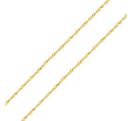 Zlatý náramek Singapur ze žlutého zlata - 1,2 mm