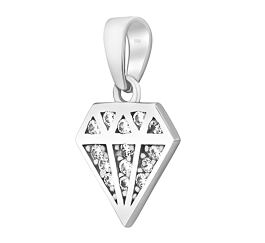 Zlatý přívěsek Diamara z bílého zlata s Brilliance Zirconia