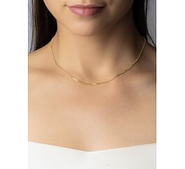 Catena in argento placcato oro CURB Pancer 2 mm