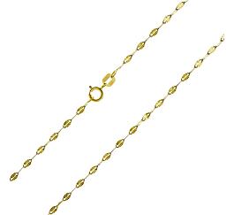 Zlatý náramok Sunburst so zdobenými očkami 2 mm - Y