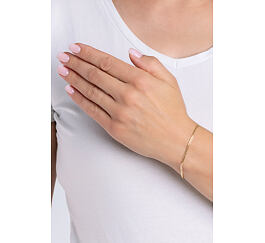 Zlatý náramok Double Rombo zo žltého zlata - 2,2 mm