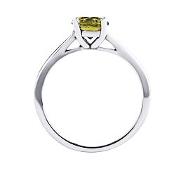 Silberring Edera mit echtem Moldavit